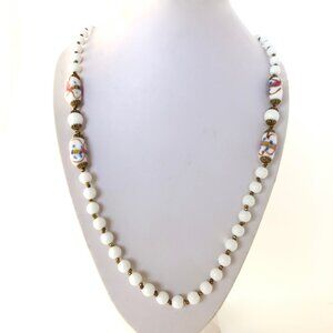 Vintage Miriam Haskell Wedding Beads Necklace